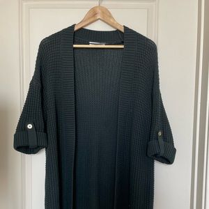 BRAND NEW! Never been worn! Banana Republic black tunic cardigan sweater.